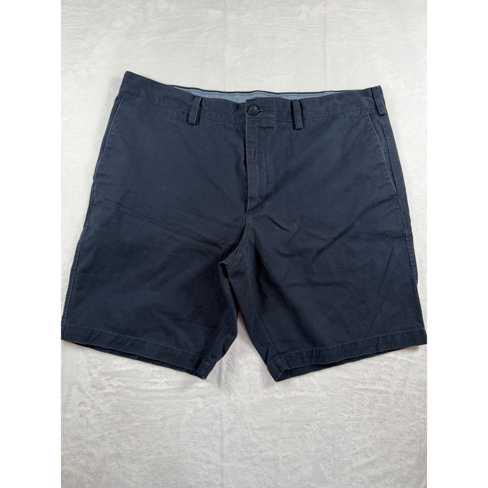 Banana Republic Aiden Short Mens 38 Navy Blue Cotton Chino Slim Fit Shorts